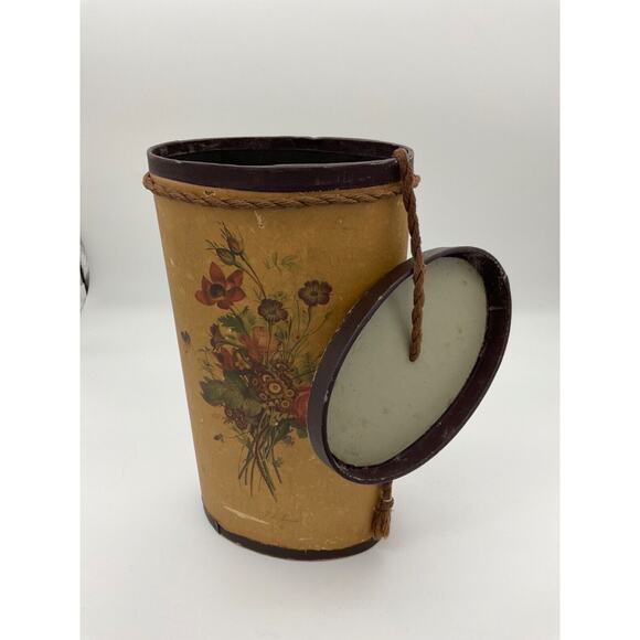 VTG Oval Cardboard Gift Box 13" x 7" x 4.5" Wide w/ Lid & Rope Country Core - Picture 11 of 13